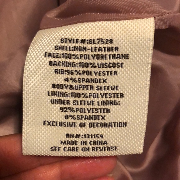 NWT Nordstrom Moto Jacket Pink Small - Picture 4 of 6